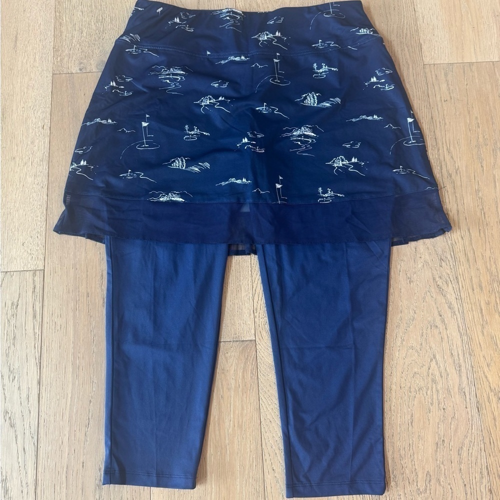 San Soleil Solcool Print Skortie W Mesh Medium